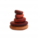 In wood - natural stacking stones, 5 stones